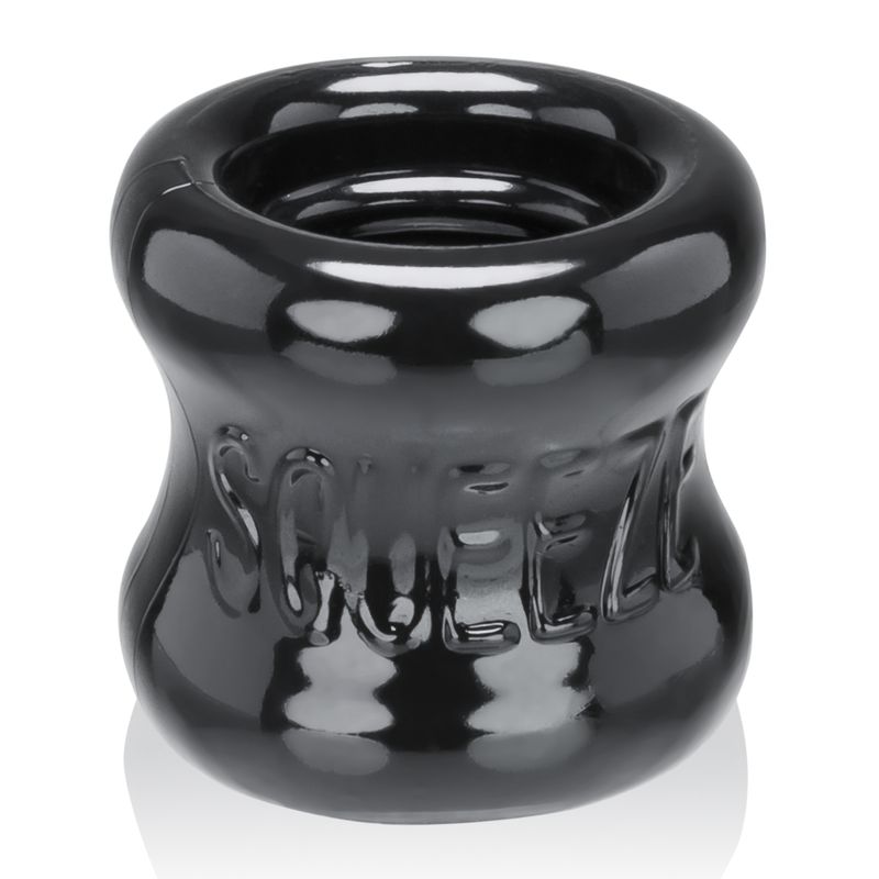 Squeeze Ball Stretcher Black for Enhanced Pleasure and Deeper Stretch Cockrings