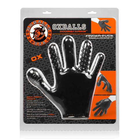 Finger Fuck Glove in Black for Enhanced Intimate Experiences Anal Toys & Stimulators