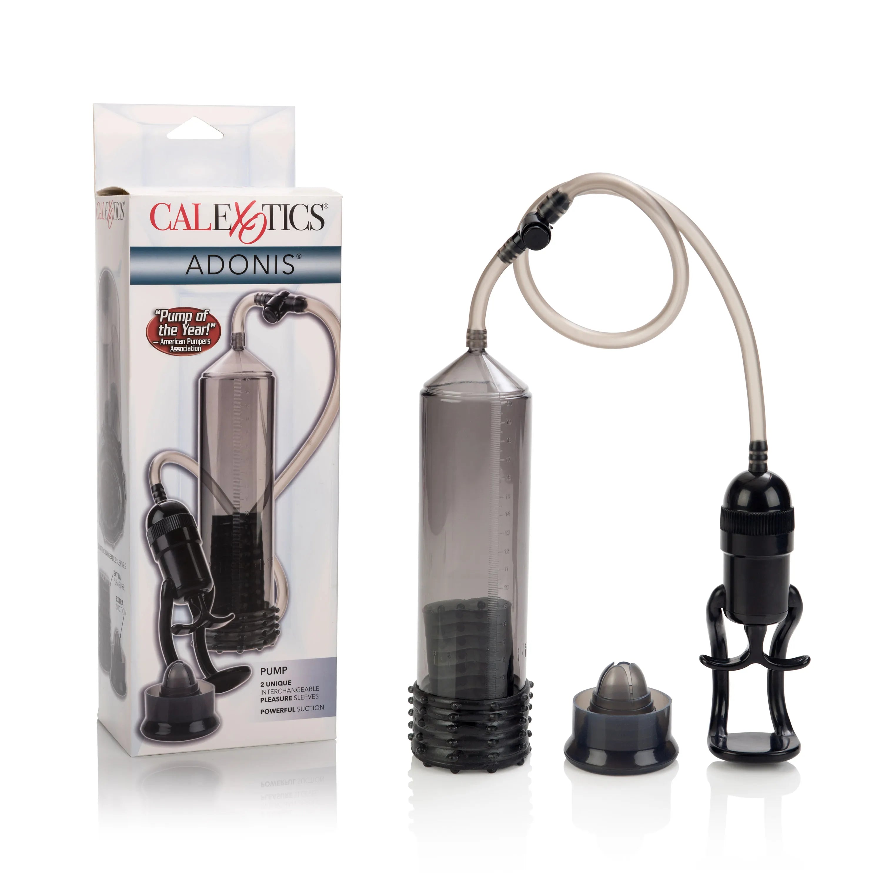 Adonis Pump – Advanced Vacuum Pump with Removable Sleeve Masturbator Gray > Pumps > Penis Pumps