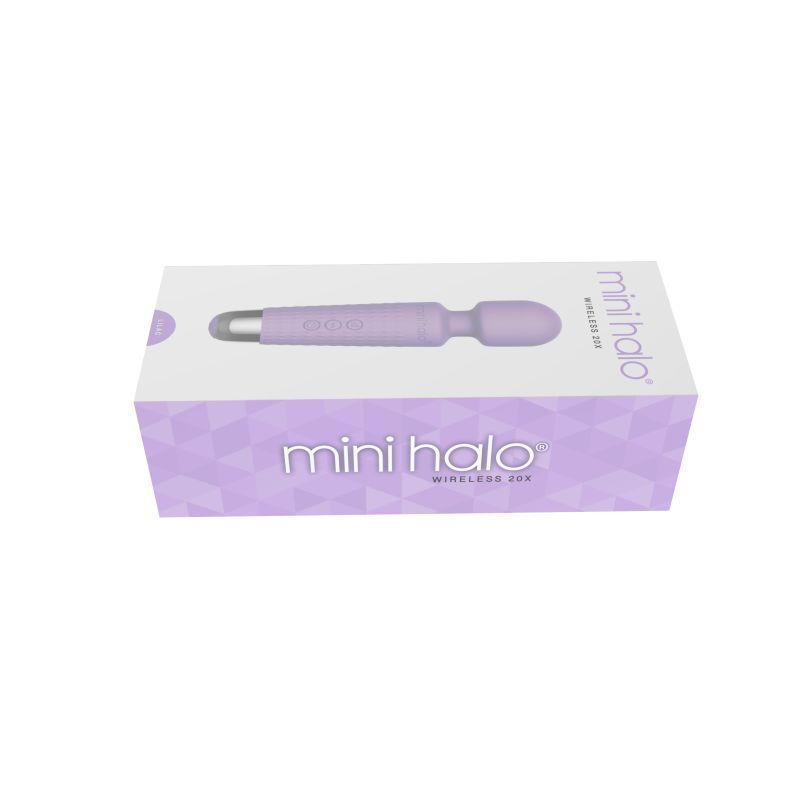 Shibari Mini Halo Wireless 20X Lilac Rechargeable Wand Electric Massager