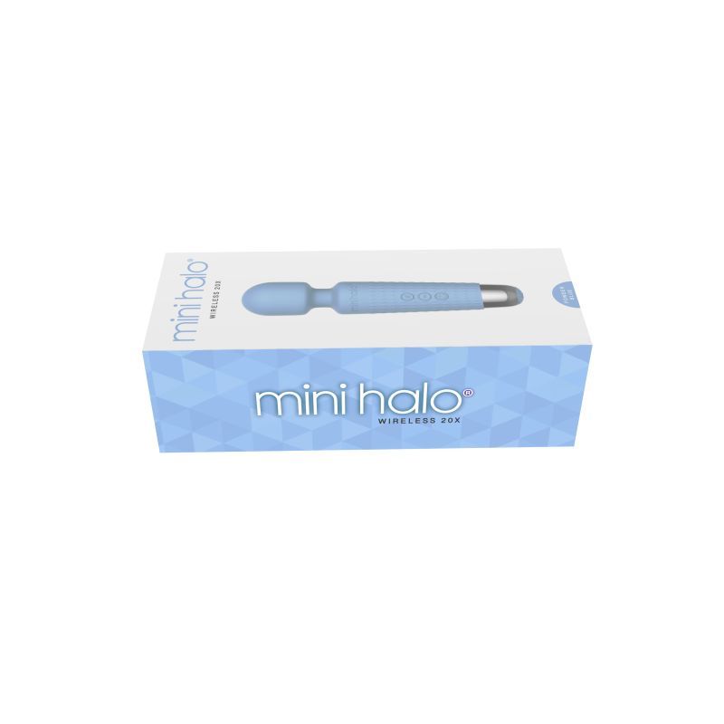 Shibari Mini Wand Halo (Powder Blue) – Powerful Wand Massager with 20 Vibration Patterns and Bendable Neck > Sex Toys > Mini Massagers
