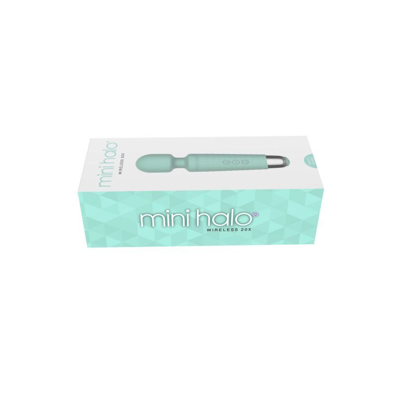 Shibari Mini Halo Wireless 20X Minty Green Massage Wand Electric Massager