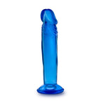 B Yours Sweet N Small 6 Inch Blue Realistic Dildo with Suction Cup > Dildos > Slim Dildos