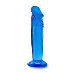 B Yours Sweet N Small 6 Inch Blue Realistic Dildo with Suction Cup > Dildos > Slim Dildos