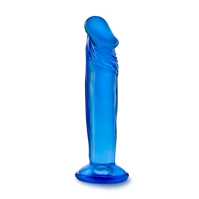 B Yours Sweet N Small 6 Inch Blue Realistic Dildo with Suction Cup > Dildos > Slim Dildos