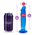B Yours Sweet N Small 6 Inch Blue Realistic Dildo with Suction Cup > Dildos > Slim Dildos