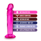 B Yours Sweet N Small 6 Inch Pink Realistic Dildo > Dildos > Slim Dildos