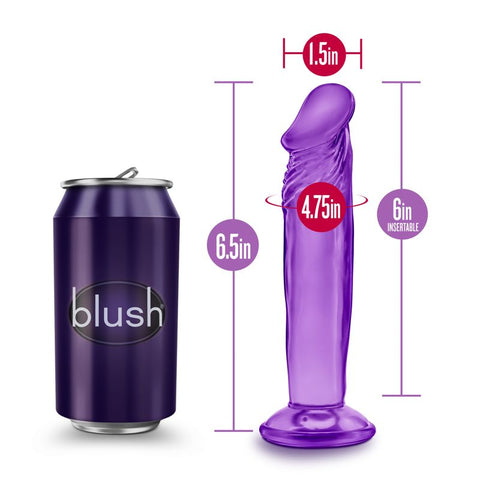 B Yours Sweet n' Small (Purple) – 6 Inch Suction Cup Dildo > Dildos > Slim Dildos