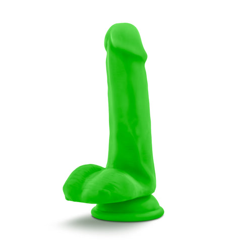 Neo Dual Density Cock With Balls 6 Inch Neon Green > Realistic Dildos and Vibes > Realistic Dildos