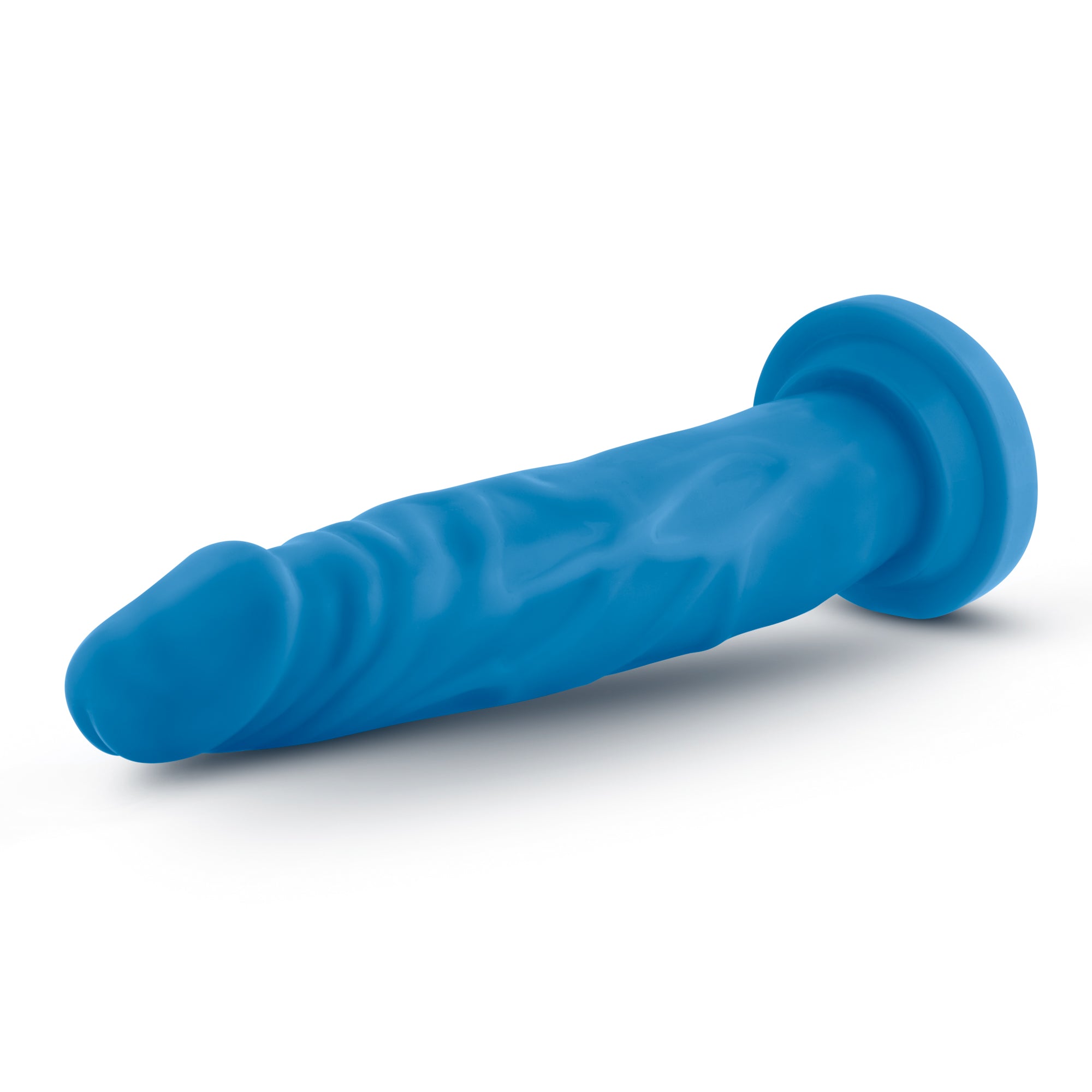 Neo Dual Density Cock 7.5 Inch Neon Blue Dildo DONGS