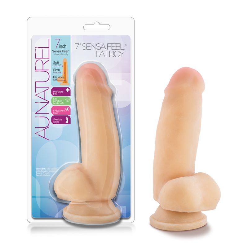 Au Naturel 7 Inch Sensa Feel Fat Boy Dildo Beige > Dildos > Realistic Dildos