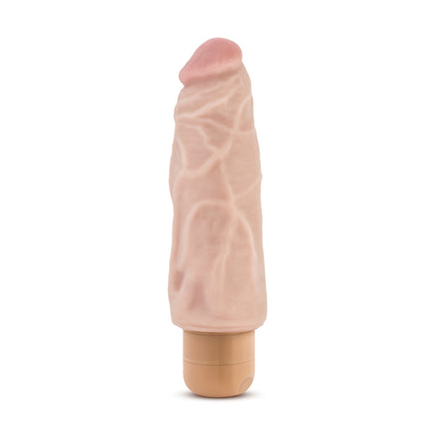 Blush Natural Realistic Vibrator with Waterproof Twist Dial DONGS Vibrating