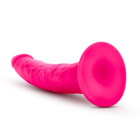 Neo Elite 7.5 Inch Dual Density Silicone Dildo Neon Pink DONGS