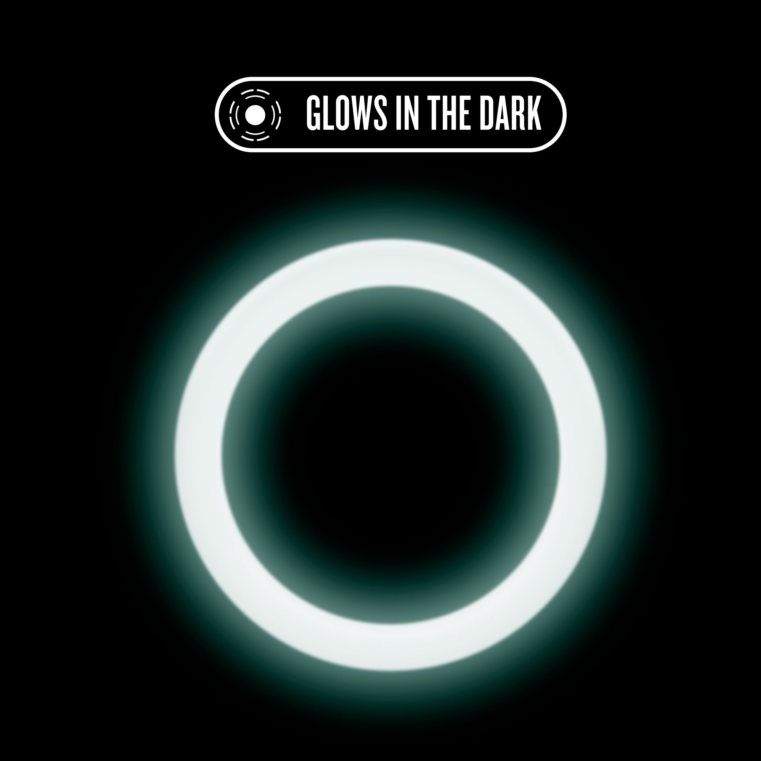 Performance Silicone Glo Cock Ring Blue Glow 1.5in for Comfort COCK RINGS