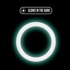 Performance Silicone Glo Cock Ring 1.5in White Glow > Cock Ring > Single