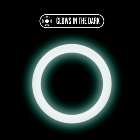 Performance Silicone Glo Cock Ring 1.5in White Glow for Comfort COCK RINGS