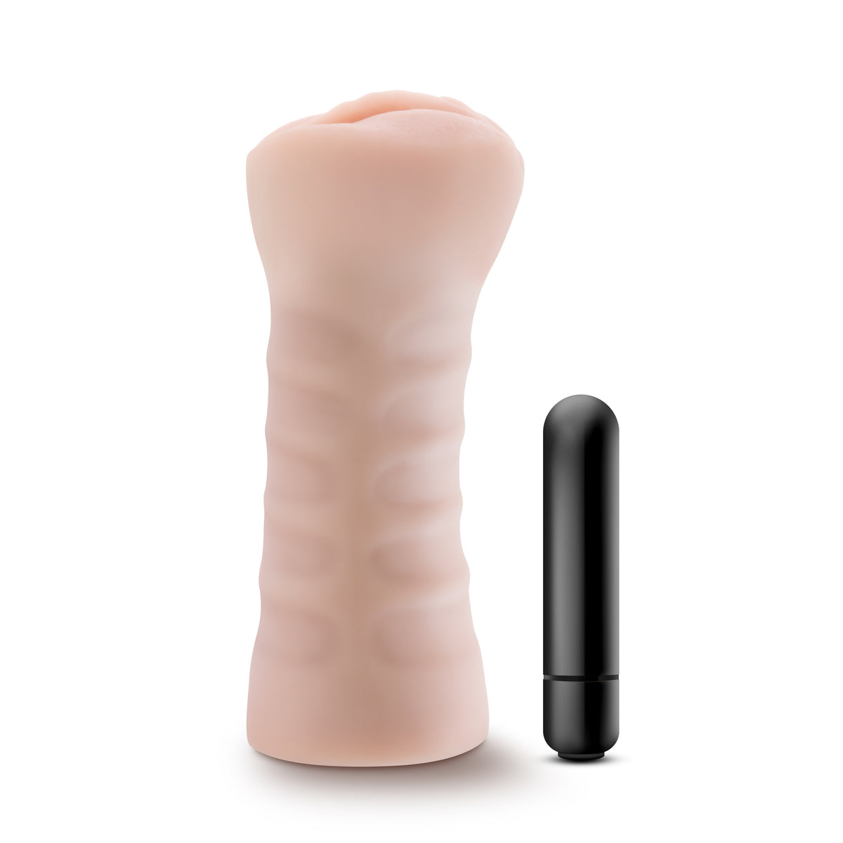 M for Men Ashley Vanilla Soft Vibrating Masturbator > Sex Toys For Men > Masturbators > Vibrating