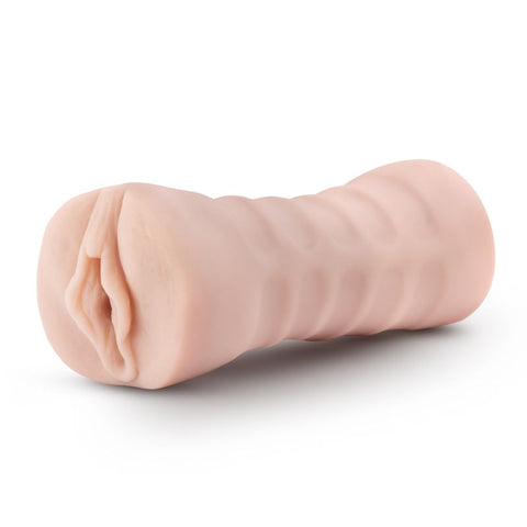 M for Men Ashley Vanilla Soft Vibrating Masturbator Strokers - Auto