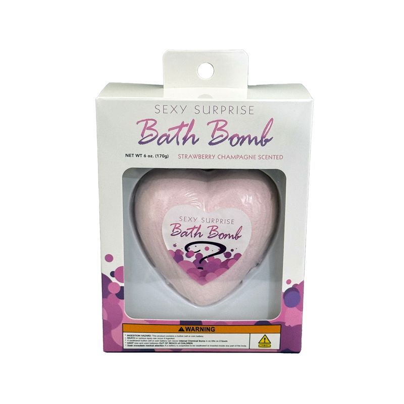 Sexy Surprise Bath Bomb with Hidden Toy - Heart Shaped Bath & Body
