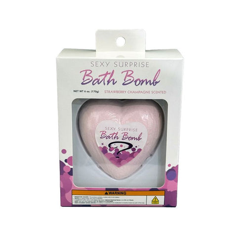 Sexy Surprise Bath Bomb with Hidden Toy - Heart Shaped Bath & Body