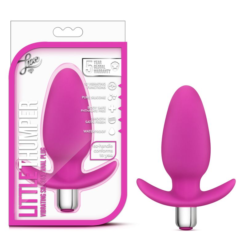 Luxe Little Thumper – Waterproof Vibrating Anal Plug with Removable Bullet > Anal Range > Vibrating Butt Plugs