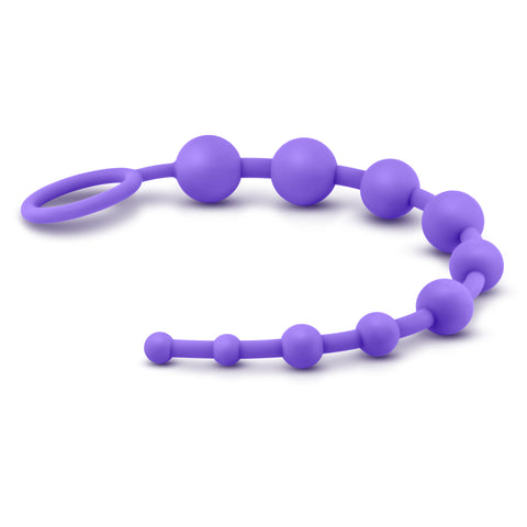 Luxe Silicone 10 Beads Purple 12.5 Inch Length > Anal Range > Anal Beads