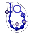 Luxe Silicone 10 Beads Indigo Anal Toy 12.5 Inch Length > Anal Range > Anal Beads