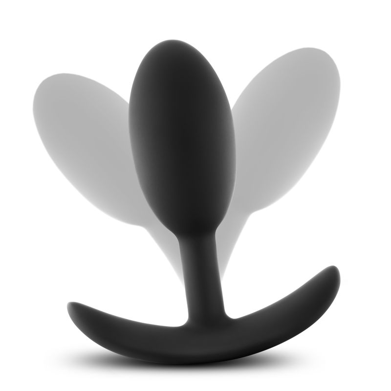 Luxe Wearable Vibra Slim Plug Black Medium