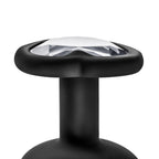 Temptasia Medium Black Bling Butt Plug Satin Smooth Anal Toy > Anal Range > Butt Plugs