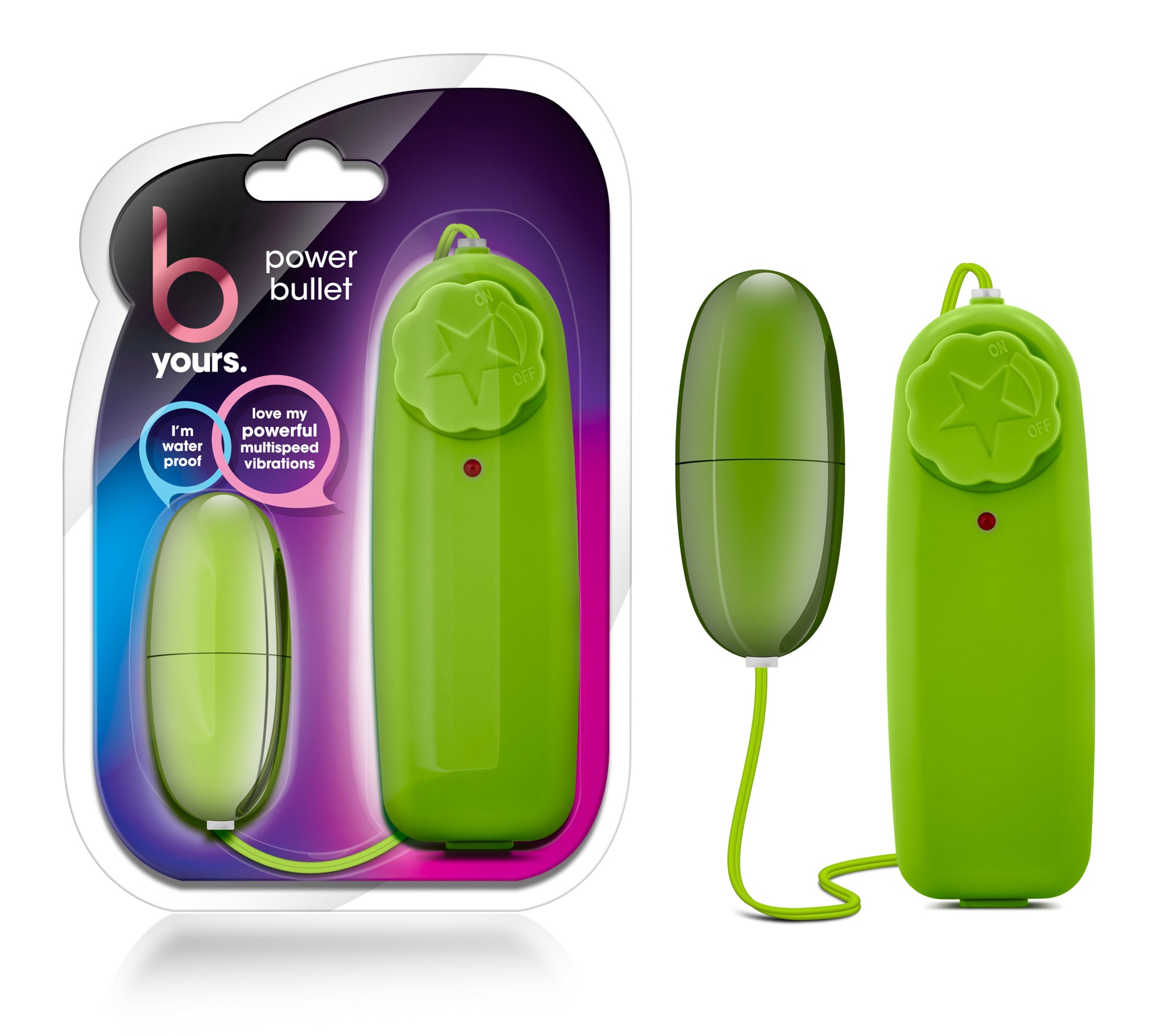 B Yours Power Bullet Lime - Powerful Waterproof Vibrator Green > Vibrators > Mini Vibrators