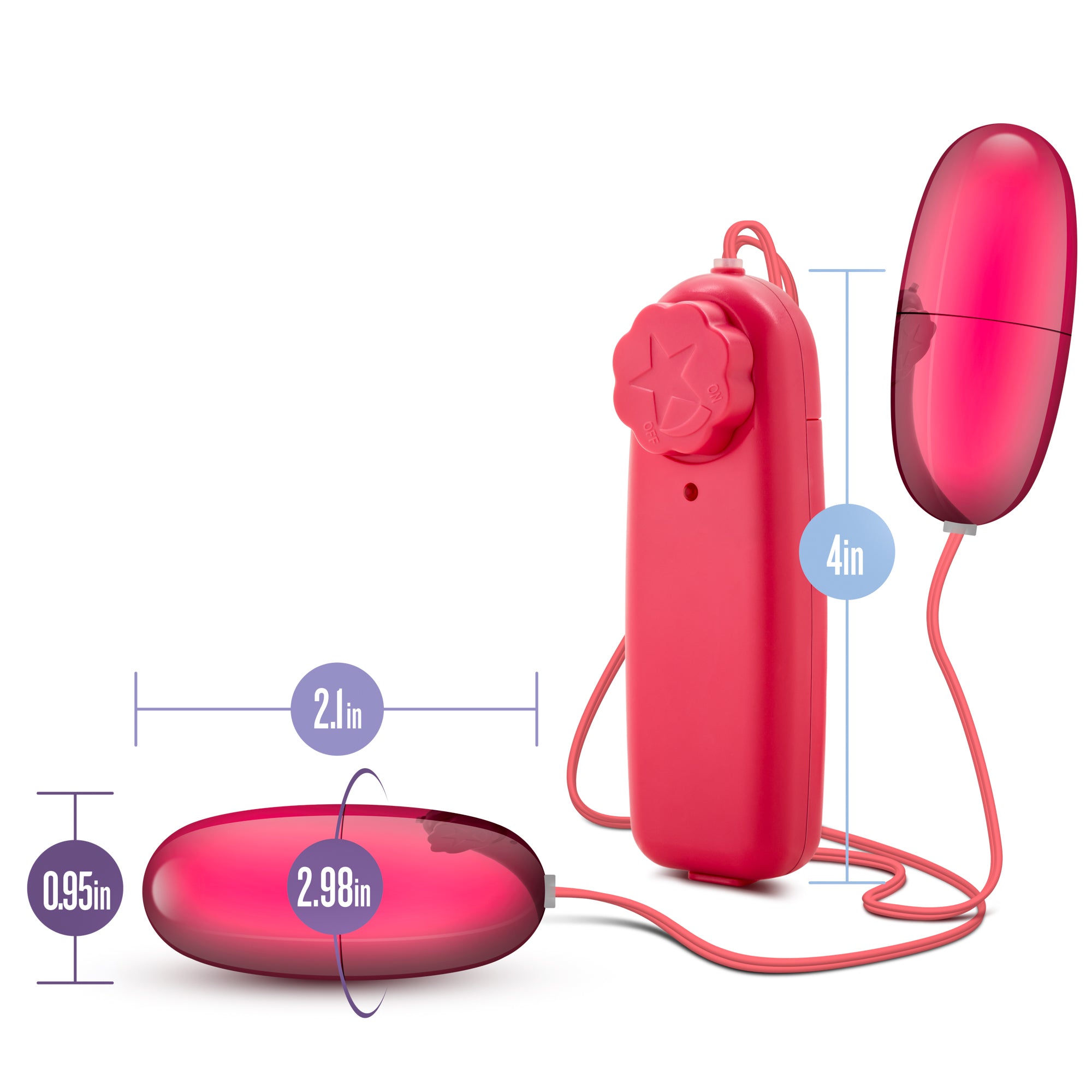 B Yours Double Pop Eggs Cerise Vibrating Pleasure Set > Vibrators > Mini Vibrators