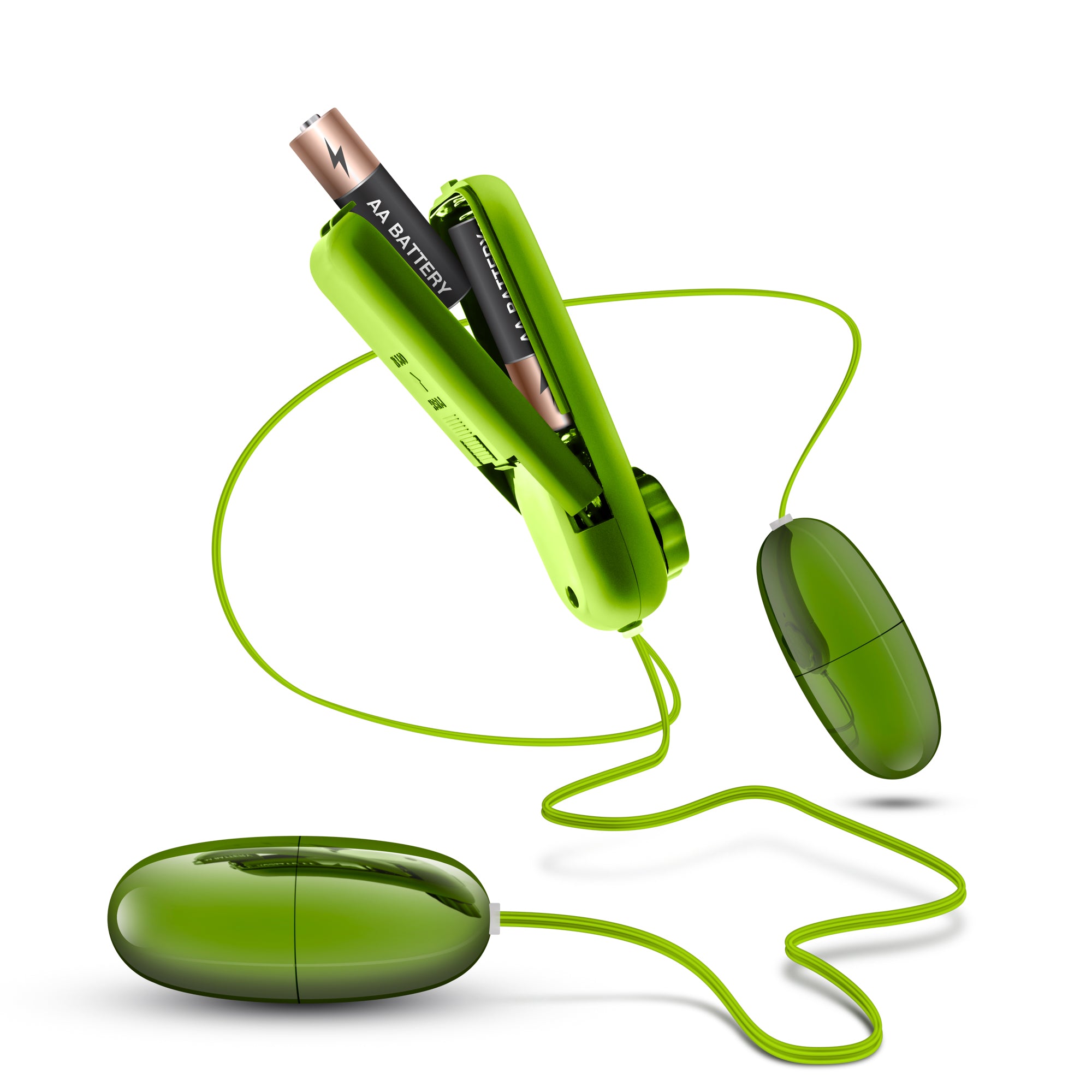 B Yours Double Pop Eggs Lime Vibrating Pleasure Set BULLETS