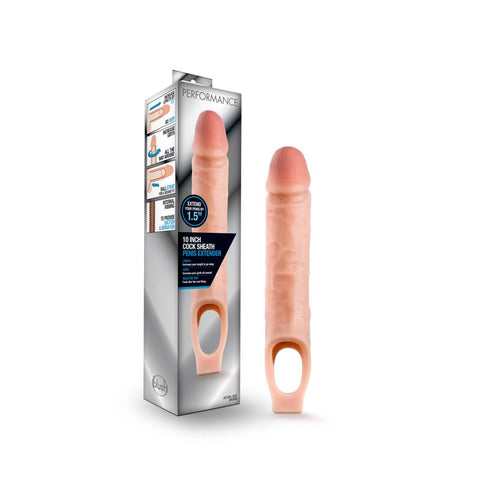 Performance Cock Sheath 10 Inch Penis Extender Sleeve > Sex Toys For Men > Penis Sleeves