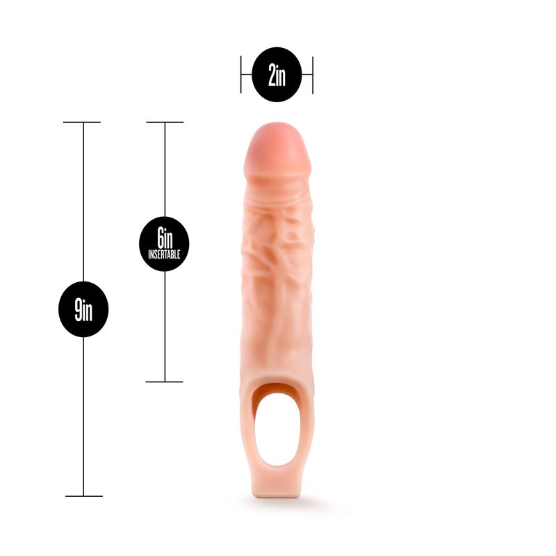 Performance 9 Inch Cock Sheath Penis Extender with Vanilla Scent SLEEVES