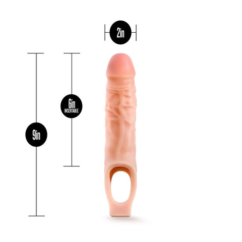 Performance 9 Inch Cock Sheath Penis Extender with Vanilla Scent SLEEVES