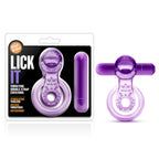 Vibrating Double Strap Cockring in Purple > Cock Ring > Vibrating