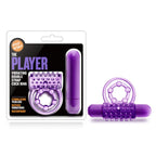Play With Me The Player Vibrating Double Strap Cock Ring in Purple > Cock Ring > Vibrating