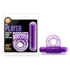 Play With Me The Player Vibrating Double Strap Cock Ring in Purple > Cock Ring > Vibrating