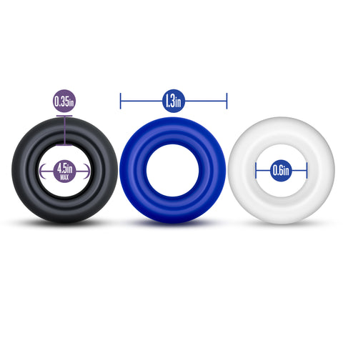 Stay Hard Donut Rings for Enhanced Performance and Stamina COCK RING Set