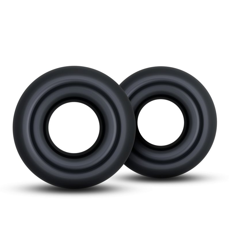 Stay Hard Donut Rings (Black) – Oversized Cock Ring > Cock Ring > Sets