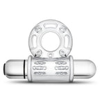 Stay Hard 10 Function Vibrating Bull Ring – Clear Vibrating Cock Ring > Cock Ring > Vibrating