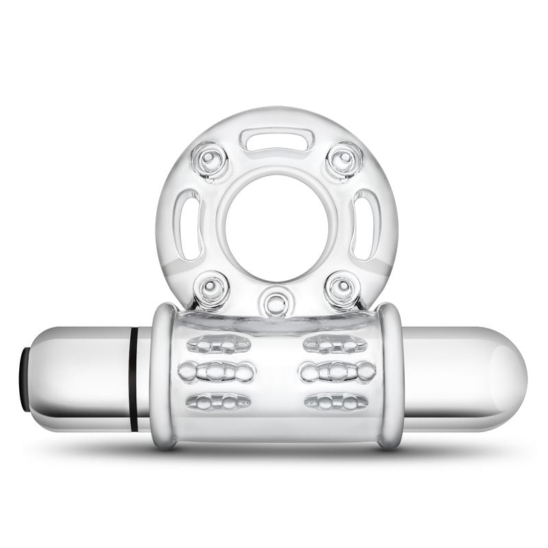 Stay Hard 10 Function Vibrating Bull Ring – Clear Vibrating Cock Ring > Cock Ring > Vibrating