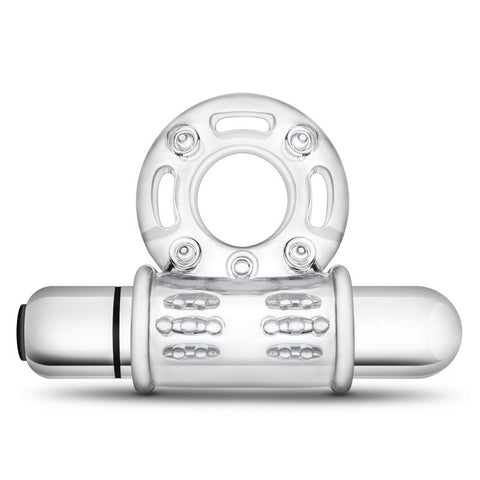 Stay Hard 10 Function Vibrating Bull Ring – Clear Vibrating Cock Ring > Cock Ring > Vibrating