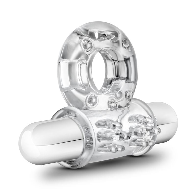 Stay Hard 10 Function Vibrating Bull Ring – Clear Vibrating Cock Ring > Cock Ring > Vibrating