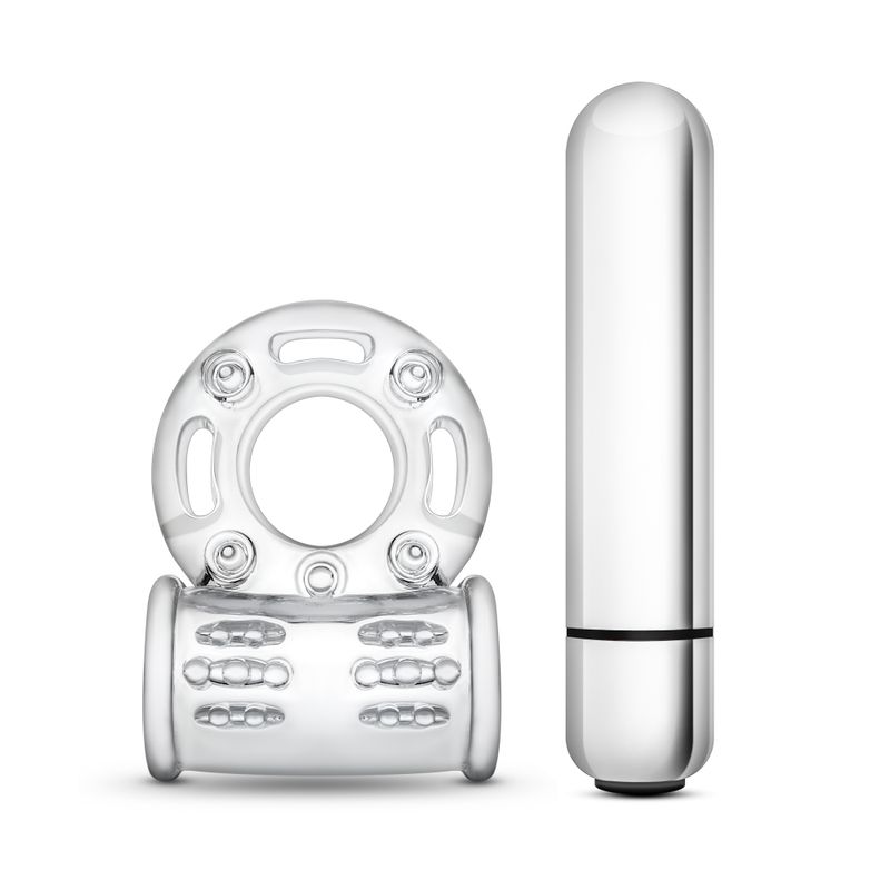 Stay Hard 10 Function Vibrating Bull Ring – Clear Vibrating Cock Ring > Cock Ring > Vibrating
