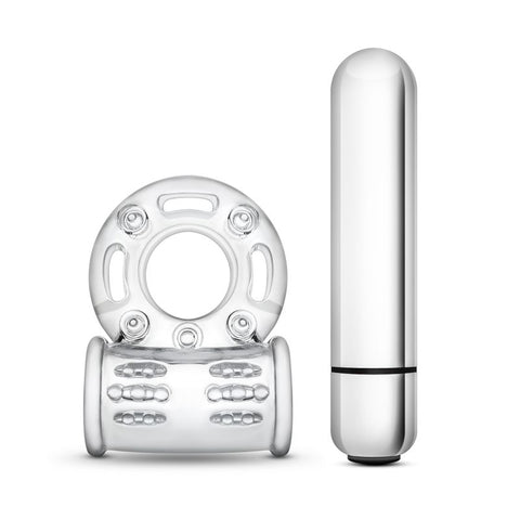 Stay Hard 10 Function Vibrating Bull Ring – Clear Vibrating Cock Ring > Cock Ring > Vibrating