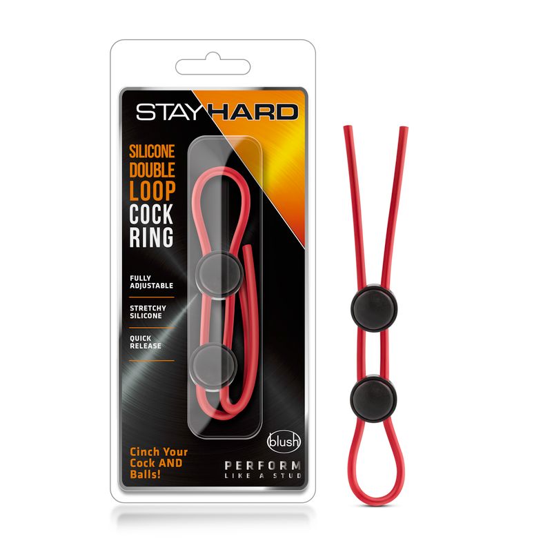 Stay Hard Silicone Double Loop – Adjustable Cock Ring > Cock Ring > Adjustable