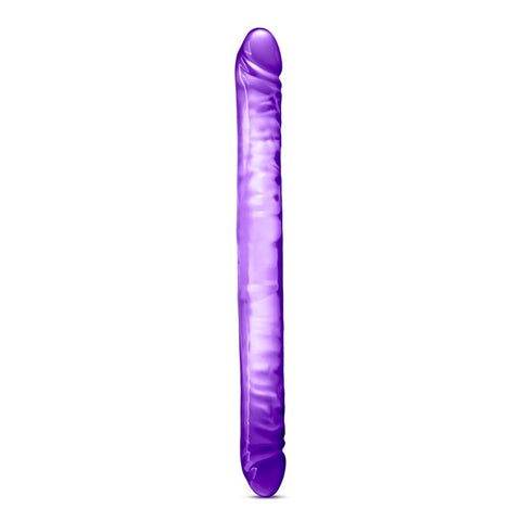B Yours Double Dildo Purple 18in > Realistic Dildos and Vibes > Double Dildos