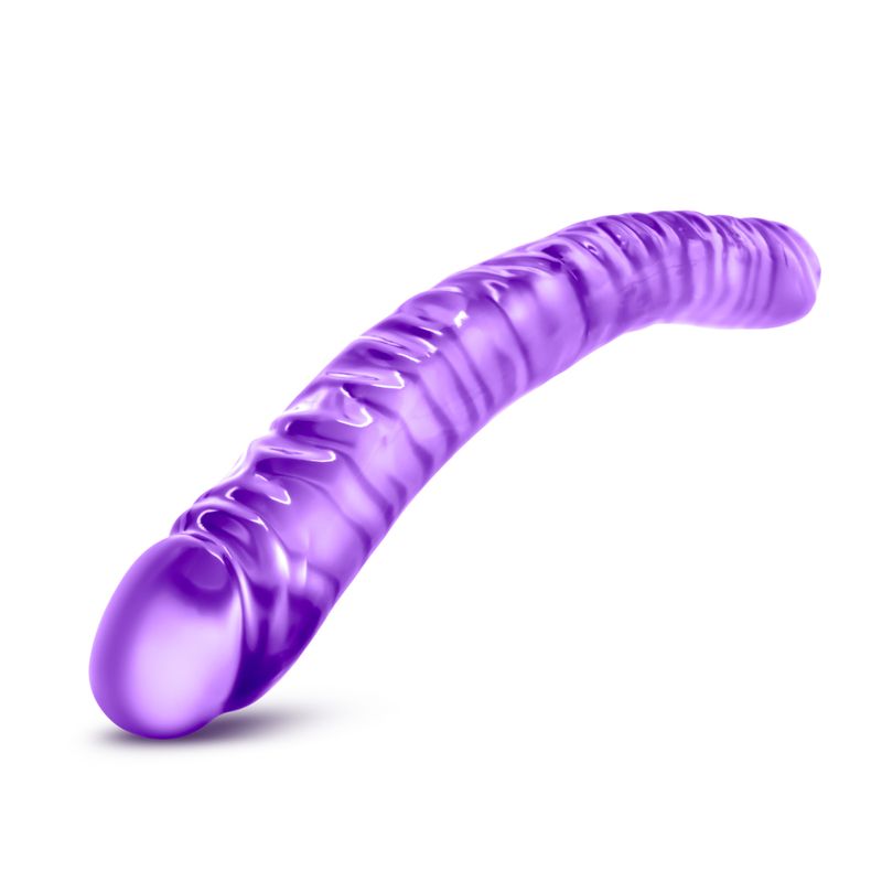B Yours Double Dildo Purple 18in > Realistic Dildos and Vibes > Double Dildos