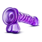 B Yours Basic Purple 9 Inch Dildo with Suction Cup > Dildos > Realistic Dildos